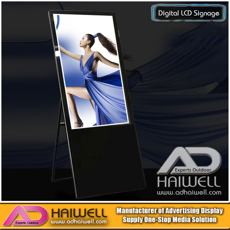 43 Inch Portable Ultra Digital Signage 